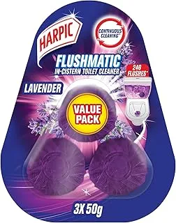 Harpic Flushmatic In-Cistern Toilet Cleaner, 50 G (Pack Of 3)