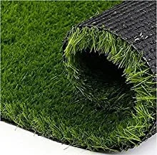 Heart Home Artificial Grass Door Mat|Indoor Outdoor Rug|Artificial Grass For Balcony|Drainage Mat|Size 18 x 36 (Green)