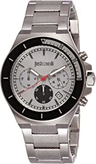 Just Cavalli Sport Silver Dial Stainless Steel Analog Watch For Men JC1G139M0055