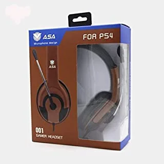 Asa - 001 Wired Over-Ear Gaming Headset With Microphone Brouwn