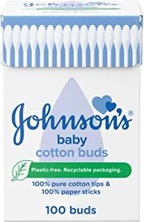 Johnson's Baby Cotton Buds, Box of 100 sticks