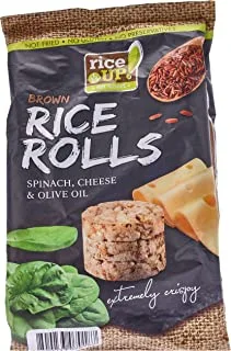 Rice Up Rice Rolls With Spinach & Cheese & Olive Oil, 50 G, Pack Of 1