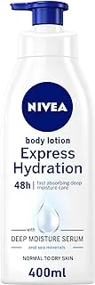 NIVEA Body Lotion Normal & Dry Skin, Express Hydration Sea Minerals, 400ml - package may vary