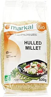 Organic Hulled Millet By Markal ,500Gm (Beige)