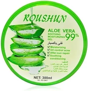 Roushun 99% Aloe Vera Gel face moisturizer - 300 ml - Packaging May Vary