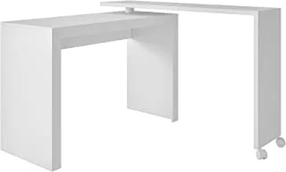 BRV Moveis Rotating Desk, White, Wood