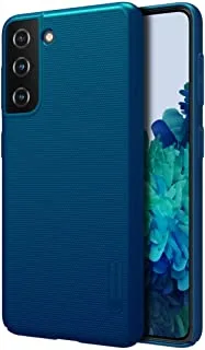 غطاء Nillkin المتوافق مع جراب Samsung Galaxy S21 غطاء هاتف صلب فائق الصقيع [مقاس نحيف] [جراب مصمم لهاتف Galaxy S21] - أزرق