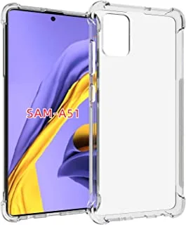 Samsung Galaxy A51 Case Cover Protective Shock-Absorption Bumper Transparent Case for Samsung Galaxy A51 by Nice.Store.UAE (Clear)