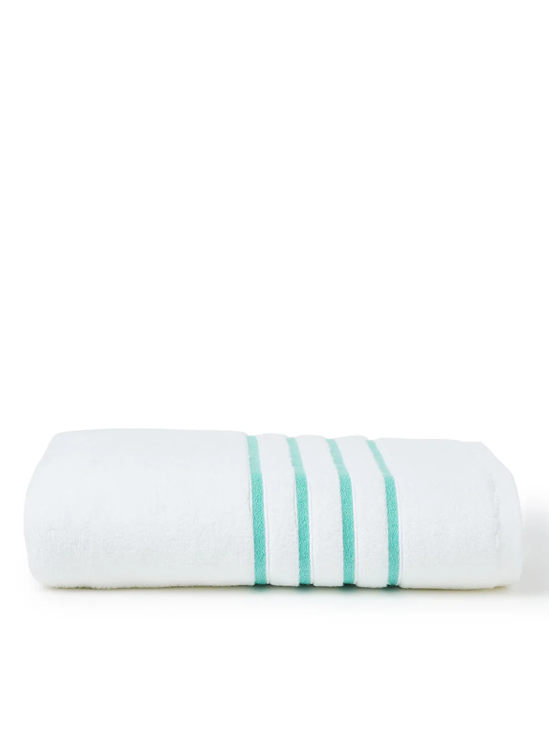 White Rose Zero Twist Bath Towel With Lining Style Sea Green 80x160cm