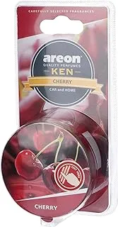 Areon Ken Blister - Car Air Freshener, Provides a Long-Lasting Scent for Auto, Home and Office - Odor Eliminator Neutralizer Cherry