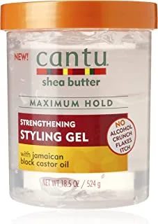 Cantu Shea Butter Maximum Hold Strengthening Styling Gel with Jamaican Black Castor Oil 524ml