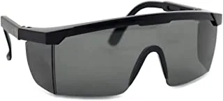BMB TOOLS Adjustable Length Safety Glasses - Black |Lightweight Work Glasses with Adjustable Frames and No-Slip Grips | Scratch Resistant Anti Fog Safety Glasses