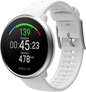 POLAR IGNITE - ساعة لياقة بدنية متطورة مقاومة للماء (تتضمن نظام GPS مدمج لمعدل ضربات القلب ودقة GPS ونظام تتبع النوم بالإضافة إلى النوم)
