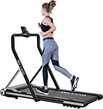 SKY LAND Fitness Treadmill 2-in-1 with Foldable Handrail w/Remote Control, 4Hp Peak Motor, Capacity:100Kgs,Bluetooth Speaker, Lifetime Frame Warranty And 1-Year motor Warranty Easy to assemle-Em-1269