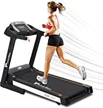 Powermax Fitness Tda-111 (4Hp Peak) Motorized Treadmill With Free Installation, Home Use & Automatic Incline, Black