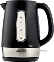 Kenwood Kettle 1.7L Cordless Electric Kettle 2200W with Auto Shut-Off & Removable Mesh Filter ZJP01.A0BK Black/Silver ,