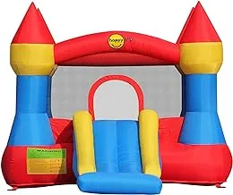 Happy Hop Super Castle Bouncer with Slide (500 x 400 x 300 CM), Detachable Protective Sun Cover, for Ages 3+ Years Old