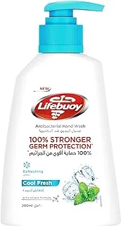 Lifebuoy Antibacterial Hand Wash, Cool Fresh, for 100% stronger germ protection* & hygiene, 200ml