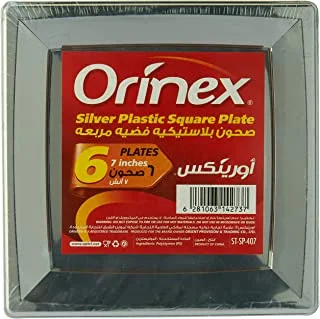 Orinex Silver Plastic Square