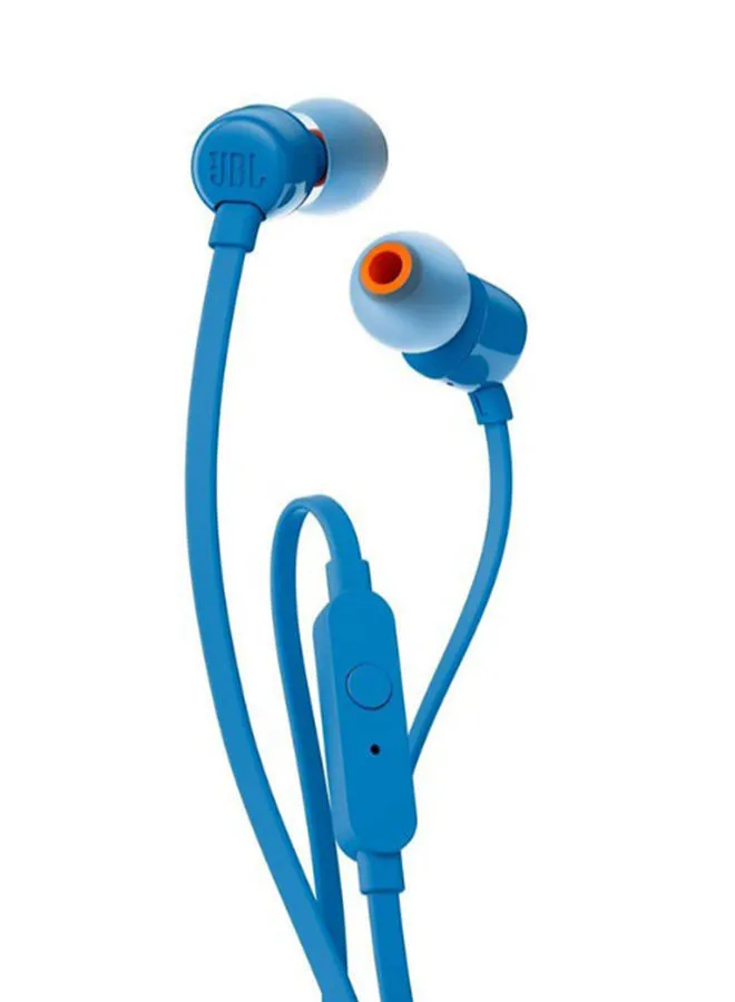 JBL T110 Pure Bass In-Ear Headphone Blue