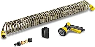 Karcher - Spiral Hose, 10 meters, Multifunctional spray gun, Hose connectors with kink-protection, Wall bracket, Tap adapter G 3/4