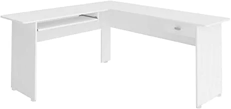 طاولة مع درج ومنزلق معدني من ارتلي كان ، خشب ، أبيض ، 73x165x45 سم