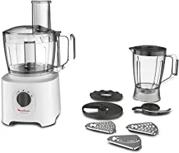 MOULINEX Food Processor | Easy Force 2.4 L Food Processor | 800 W| 6 Attachments | +25 Different Functions | 2.4 L Bowl Capacity and a 1.8 L Blender |2 Years Warranty | FP247127
