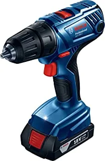 BOSCH - GSR 180-LI cordless drill/driver, durable with robust housing and battery cell protection, serviceable motor has changeable carbon brushes for easy maintenance and serviceability, battery 18 V