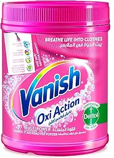 Vanish Oxi Action Multi Power Fabric Stain Remover Powder with Scoop, Can Be Used With and Without Detergents, Additives & Fabric Softeners, Ideal for Use in the Washing Machine, 500 g