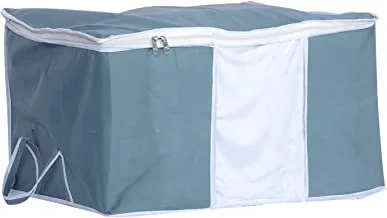 Kuber Industries Clothes Organizer|Foldable Blanket Storage|Underbed Storage Bag|Storage Bag For Comforters, blankets|Pack pf 3|GREY
