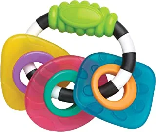 Playgro Teething And Grip Ring Trio, Multicolour, M