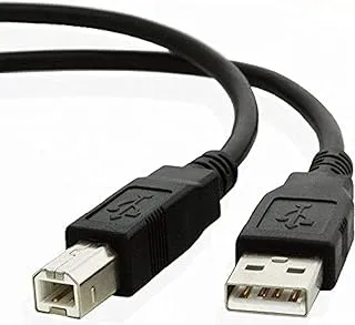 كابل USB 2.0 لتوصيل الكمبيوتر بطابعة أو ماسح ضوئي أو محرك أقراص صلبة متوافق مع USB