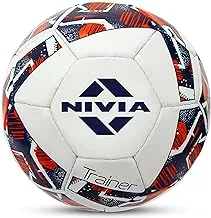 Nivia Trainer Rubber Football, Size 3 (White/Blue)