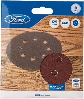 Ford Tools Eccentric Sand Paper Disc For Wood And Metal Polishing, 125 Mm,G60, Fpta-11-0006