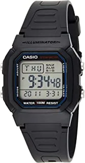 Casio men's grey dial resin digital watch - w-800h-1avdf, One Size
