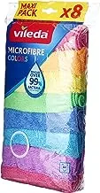 Vileda all-purpose microfiber cloth 8 pieces multi colors
