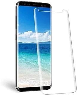 لهاتف Samsung Galaxy S9 Plus واقي شاشة من الزجاج المقوى وغطاء شاشة رفيع للغاية