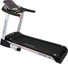 SKY LAND Fitness Treadmill W/Powerful 7 Hp Peak Ac Motor Continuous Duty,Mp3, Automatic Incline 20%, Maximum USer Weight 150 Kgs -Treadmill For Home N Semi Commercial Use Em-1237 جهاز السير المتحرك