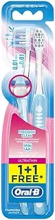 Oral-B Ultrathin Precision Clean, Extra Soft Manual Toothbrush, 2 Count