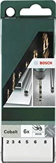 Bosch 2609255087 DIY Drill Bit Set 2/3 / 4/5 / 6/8 mm G High-Speed Steel/Cobalt Alloy Set of 6