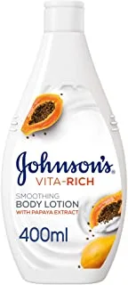 لوشن جونسون للجسم - Vita-Rich ، تنعيم البابايا ، 400 مل