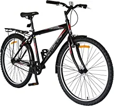 دراجة سبارتان مقاس 26 بوصة مصنوعة من الفولاذ المقاوم للصدأ متينة سوداء اللون