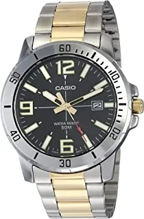 Casio Mens Quartz Watch, Analog Display and Stainless Steel Strap MTP-VD01SG-1BVUDF