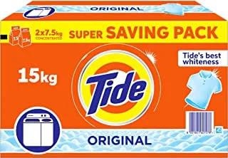 Tide Semi-Automatic Powder Laundry Detergent, Original Scent, Super Saving Pack, 15kg