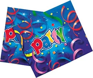 PARTY STREAMER PLASTIC TABLE COVER 120X180CM 1CT
