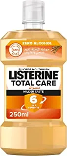 Listerine, Total Care, Miswak Mouthwash, Milder Taste, Zero Alcohol, Fluoride Daily Mouthwash, 250ml