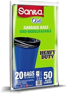 Sanita Club Garbage Bags 50 Gallons 20 Bags
