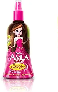 Dabur Amla Nourishing Kids Detangler 200ml | Enriched with Amla, Olive, Almond, Natural Oils & Vitamin E | For Smooth & Soft Hair - Packaging May Vary