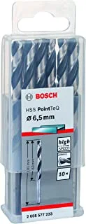 BOSCH - HSS Pointeq twist drill bit, 6.5 mm, 10 pieces, used for metal, drill/driver accessories