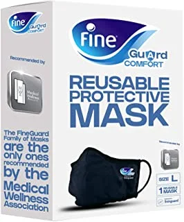 Fine Guard Comfort Adult Face Mask With Livinguard Technology - Large